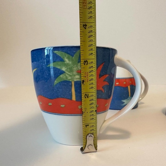 MIKASA-Christopher Stuart "Optima" China #HK102 "Barbados" 4-Coffee Mugs/Cups - Picture 9 of 11